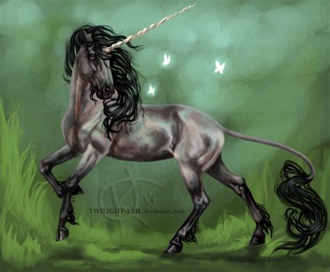 Gray Unicorn By Twilight Veil On Deviantart Unicorn Fantasy Unicorn