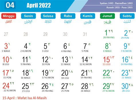 April 2022 Kalender Jawa Image Ideas