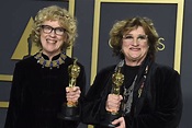 Nancy Haigh and Barbara Ling with their Oscar to Best Production Design ...
