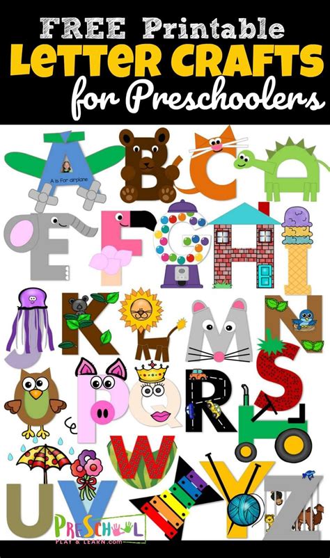 26 Adorable Alphabet Crafts To Make To Practice Uppercase Letter