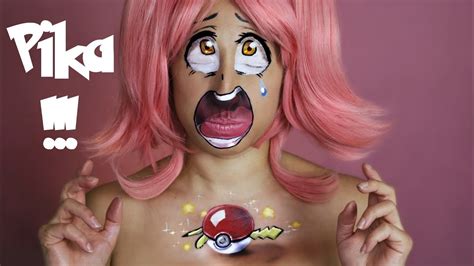 Poor Pikachu Pokemon Bodypaint Tutorial YouTube