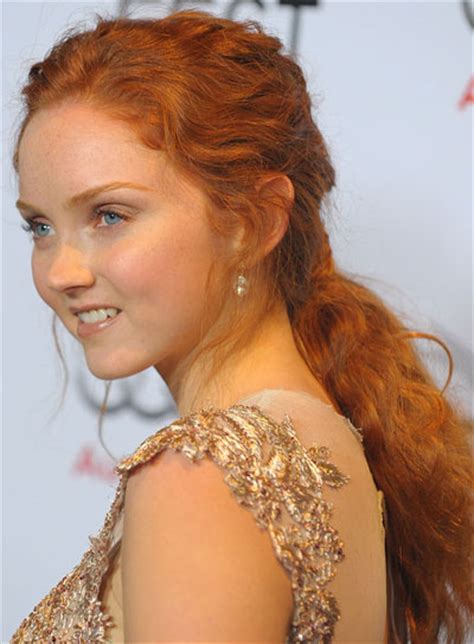 Classic styling for long hair. Lily Cole - Beauty Riot