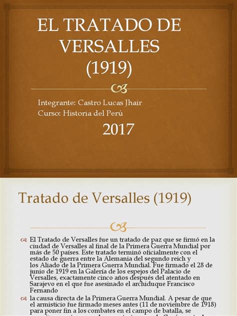 El Tratado De Versalles Pdf Tratado De Versalles Militar