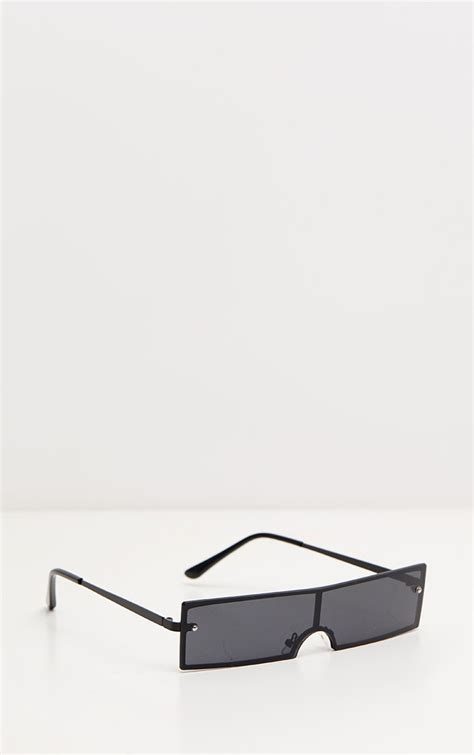 black rectangular sunglasses accessories prettylittlething aus