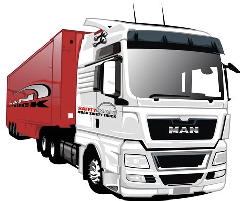 Man Truck Cartoon Style Truck Cars Truck Vector Cartoon