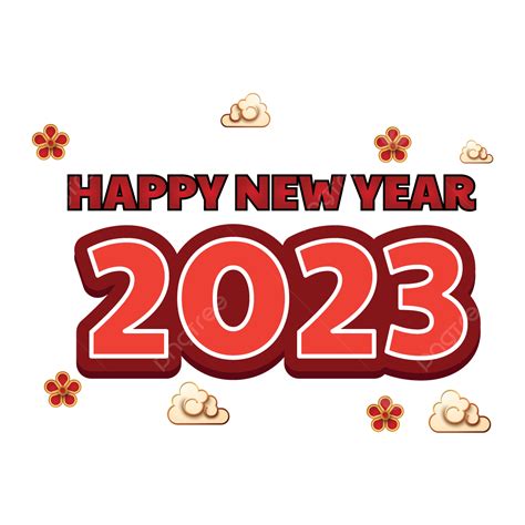 New Year 2023 Vector Png Images Happy New Year 2023 For Banner Design
