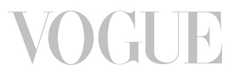 Vogue Logo Grey Transparent Png Stickpng
