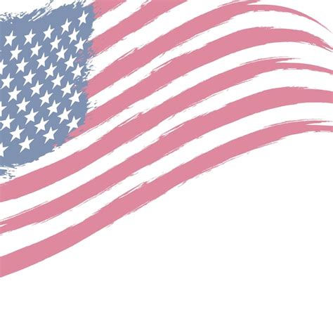 Bandeira Dos Eua Poster Patriótico Americano De Fundo Grunge Vetor