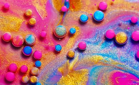 Hd Wallpaper Cool Glitter Rainbow Colors Bubbles Macro