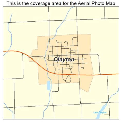 Aerial Photography Map Of Clayton Il Illinois