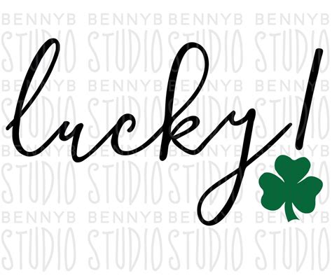 Lucky Svg Lucky Shirt Svg Shamrock Svg St Patricks Day Etsy