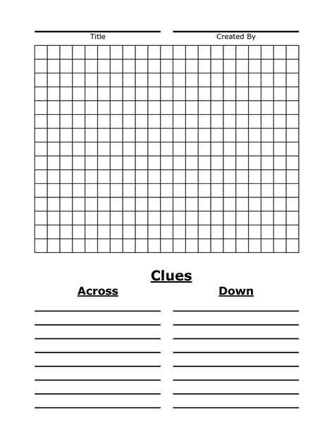 Blank Word Search Template Printable Word Search Printable