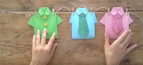 Camisas De Origami Manualidades Con Papel