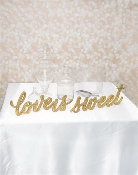 Paper And Party Supplies Love Is Sweet Wedding Sign For Dessert Table