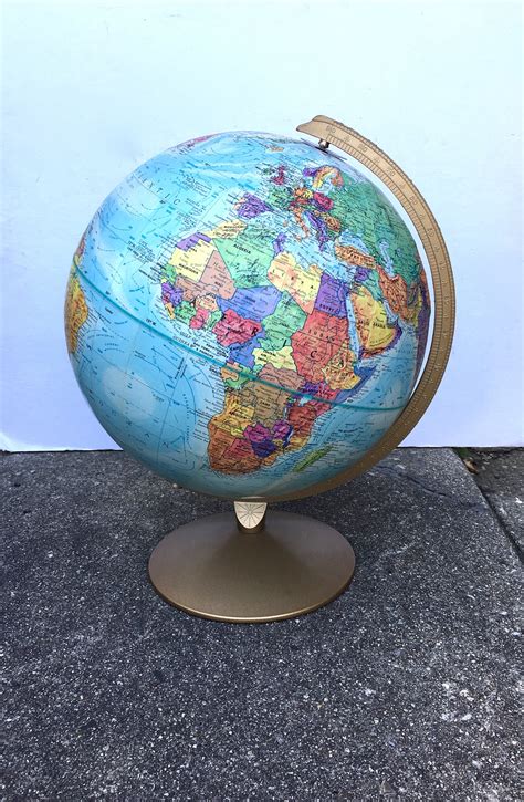 Vintage Replogle World Nation Series Globe 12 Globe Etsy