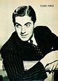 1940 Rotogravure Tyrone Power Jr. Hollywood Actor Famous Portrait Star ...