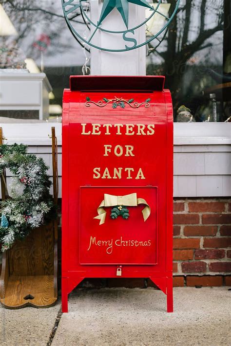 Letters For Santa Mailbox By Stocksy Contributor Raymond Forbes Llc