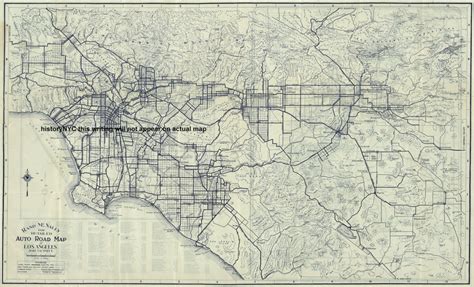 1926 Map Of Los Angeles