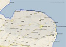 Norfolk Map - England County Maps: UK