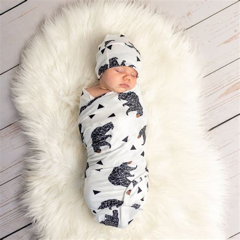 Baby Boy Swaddle Set Newborn Boy Swaddle Set Newborn Baby Etsy