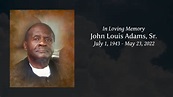 John Louis Adams, Sr. - Tribute Video