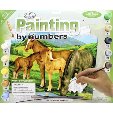 Royal And Langnickel® Horses And Foals Painting By Numbers™ Kit Michaels