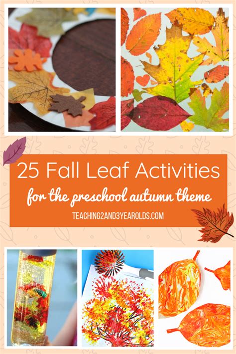 25 Fun Fall Leaf Activities For Preschoolers