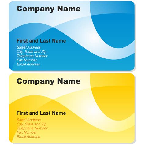 Business Card Template Paper