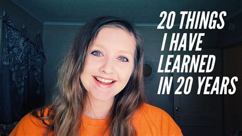 20 Things Ive Learned In 20 Years Halle Claas Youtube