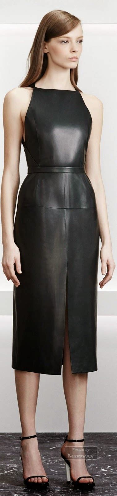 Womens Fashion Edgy Black Leather Dress Luvtolook Virtual Styling