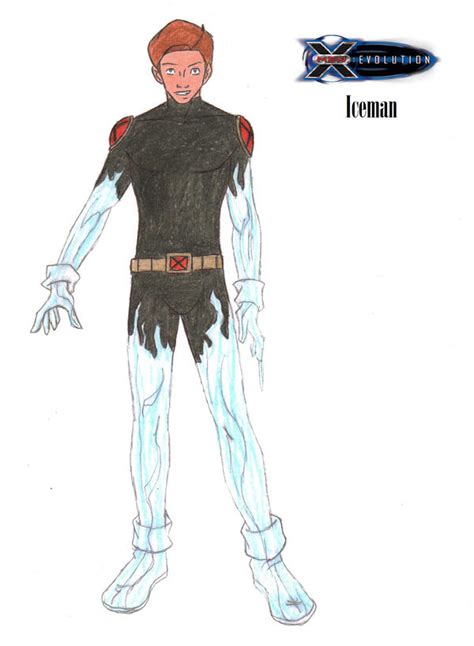 X Men Evolution Iceman By Saphari On Deviantart