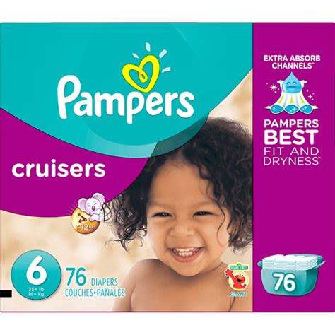 Pampers Cruisers Diapers Size 6 35 Lb 123 Sesame Street Giant
