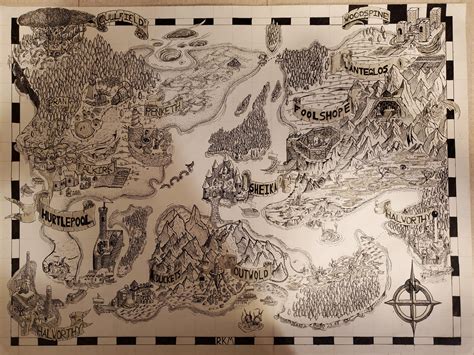 Region Map Feedback My Hand Drawn Dnd Map My First Ever Reddit