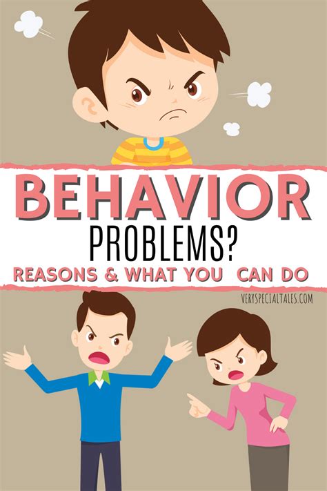 Two People With The Words Behavior Problems On Them