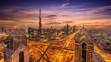 Dubai Skyline Wallpaper Backiee