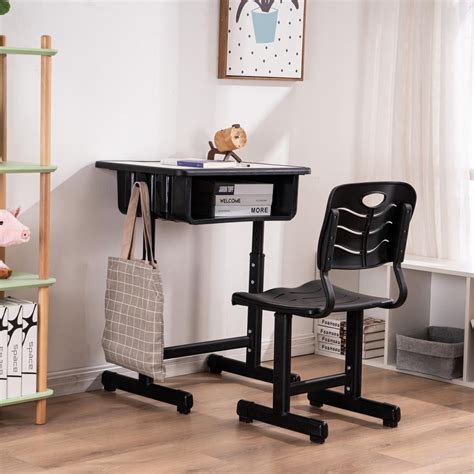 Zimtown Kids Desk With Chair Sets Adjustable Student Desk And Chair