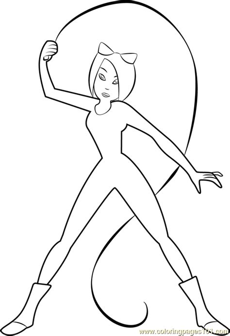 Catwoman Coloring Pages Cats Coloring Pages