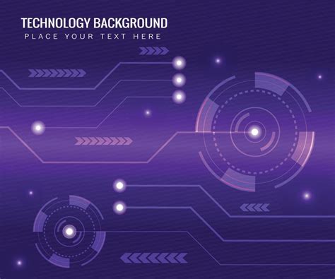 Binary Circuit Board Future Technology Purple Hud World Cyber Security
