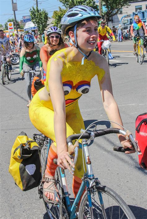 Seattle Fremont Solstice Parade Naked Cyclists A Photo On