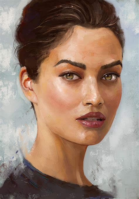 Amazing Digital Illustration Portrait Paintings By Ahmed Karam Graphic