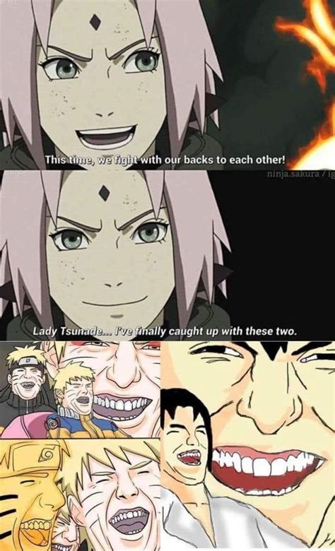 Sakuras Struggle Naruto Funny Naruto Memes Naruto Memes Anime