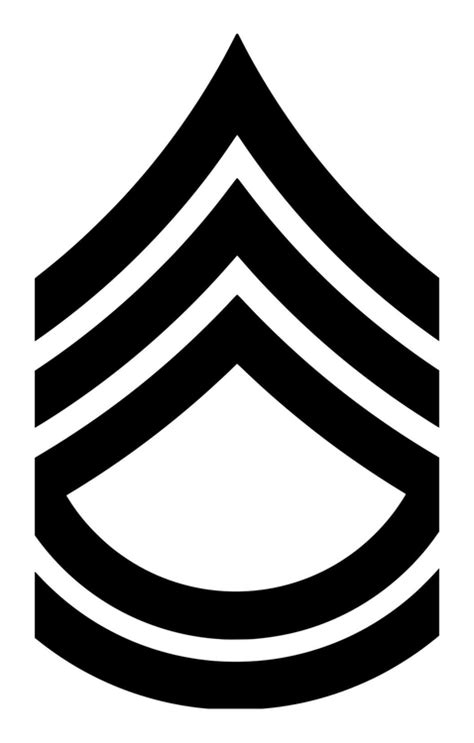 Each branch of service has their own respective u.s. US Army E7 Vinyl Sticker - Sergeant First Class Insignia ...