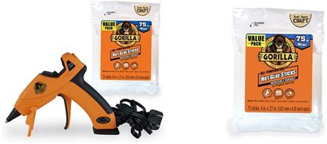 Gorilla Dual Temp Mini Hot Glue Gun Kit With 75 Hot Australia Ubuy