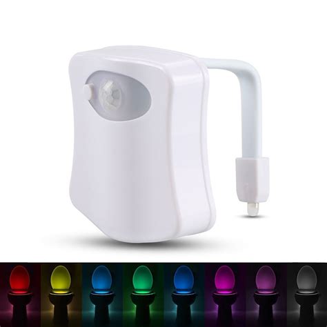Smart Pir Motion Sensor Toilet Seat Night Light Colors Waterproof Backlight For Toilet Bowl