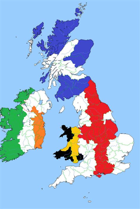 Britain And Ireland Flag Map By Rory The Lion On Deviantart