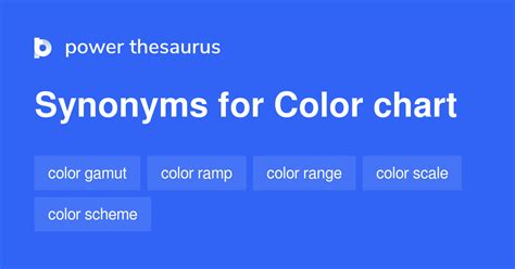 Color Chart Synonyms 200 Words And Phrases For Color Chart