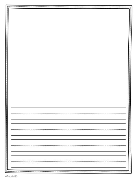 Story Writing Paper For Kindergarten Downloadable Writing Paper For