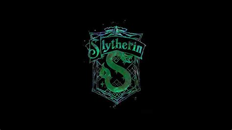 Slytherin Logo Green Black Blots Background Slytherin HD Wallpaper