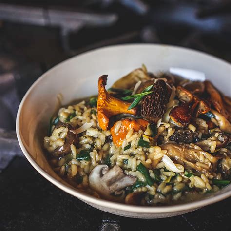 Risotto aux champignons Recette
