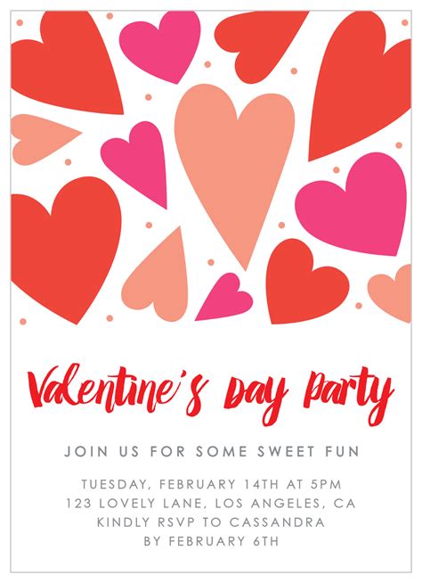 Sweet Love Valentines Day Invitations By Basic Invite